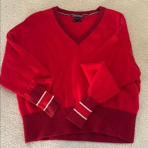 Tommy Hilfiger Red Wool Cashmere Sweater